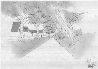 1 vue - Lié à 1875 W 39 -Esquisse en noir et blanc n° EV_0736 de la ZAC de la Poterie, parc du Landry, n° 1. (ouvre la visionneuse)