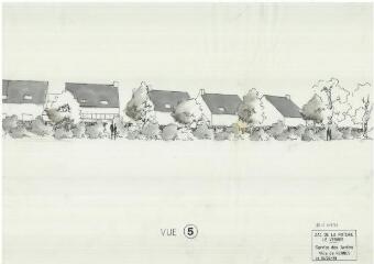 1 vue - Lié à 1875 W 39 - Esquisse en noir et blanc n° EV_0736 de la ZAC de la Poterie, le Verger, vue n°5. (ouvre la visionneuse)