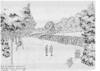1 vue - Lié à 1875 W 40 - Esquisse en noir et blanc n° EV_0737, de la ZAC de Cleunay, jardin de la Guérinais, secteur EV3. (ouvre la visionneuse)