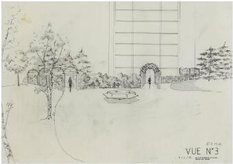 1 vue - Lié à 1875 W 62 - Esquisse en noir et blanc n° EV_1341 du DSQ Le Blosne, square de Galicie, vue n° 3. (ouvre la visionneuse)