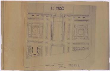 1 vue - Plan en noir et blanc du square Joseph-Loth. (ouvre la visionneuse)