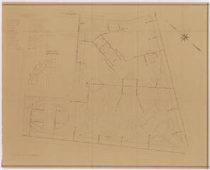 1 vue - Lié à M 294 - Plan en noir et blanc du parc de Maurepas, projet des canalisations d\'eau. (ouvre la visionneuse)