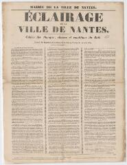 1 vue - Eclairage de la ville de Nantes : cahier des charges, clauses et conditions du bail (ouvre la visionneuse)