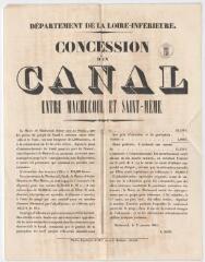 1 vue - Concession d\'un canal entre Machecoul et Saint-Même (ouvre la visionneuse)